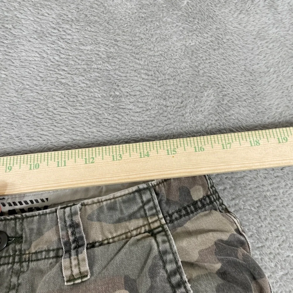 Old Navy Cargo Shorts Mens 32 Camo Green Baggy Y2K Cotton Outdoor Skater Work